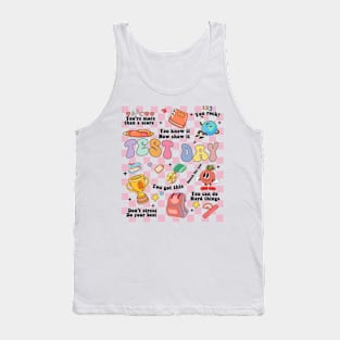 Funny Teacher Test Day Motivational Teacher Starr Testing Tank Top